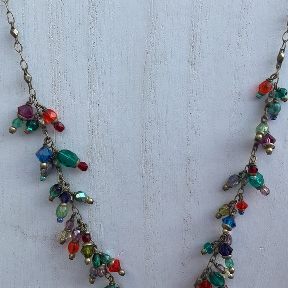 Michal Golan Hamsa Necklace multicolored 18” - Picture 4 of 11